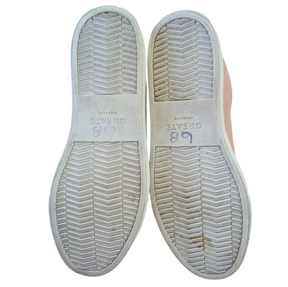 Greats Brooklyn Royale Pink Perforated Sneakers Size 9 - Picture 5 of 10